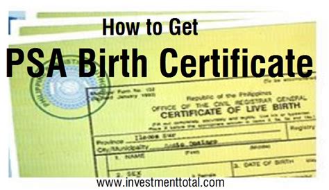 How To Get Psa Birth Certificate Easily