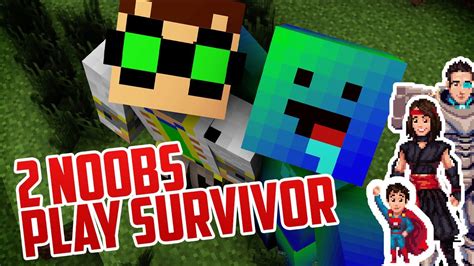 2 Noobs Play Minecraft Survivor Youtube