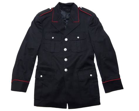 Italian Army Surplus Dress Uniform Black Lined Button Jacket Surplus And Lost
