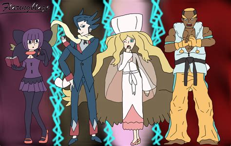 Unova Elite Four By Flaringblaze On Deviantart