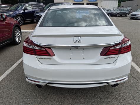 Certified Pre Owned 2017 Honda Accord Sedan Sport In White Orchid Pearl