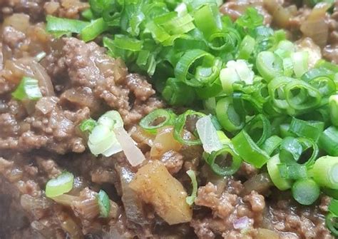 Daging giling tumis kentang goreng masakan daging giling sapi bahan: Daging Cincang Isian Roti/ Roti Goreng/ Bakpao | Resep ...