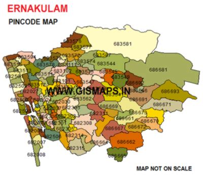 Street directory and street map of ernakulam district. ERNAKULAM Pincode Map