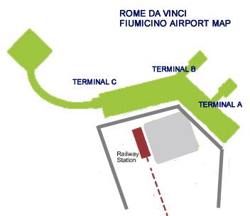 Leonardo Da Vinci Fiumicino Airport Map Terminal A B C