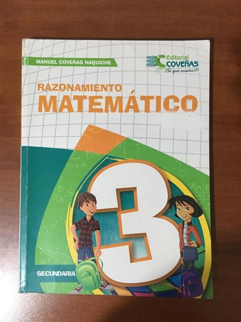 Texto Razonamiento Matematico 3ro Secundaria Edit Coveñas Mercado