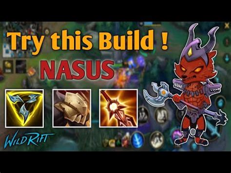 Wild Rift Pro Nasus Gameplay Build Runes Op Build Rank Match