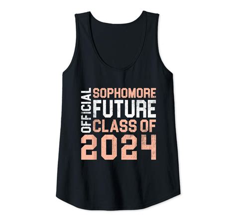 Official Sophomore Future Class 2024 Vintage First Day 10th Flowy Tank Monteshopping
