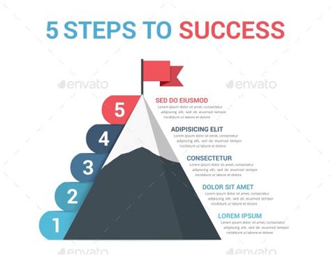 5 Steps To Success Infographics Graphicriver