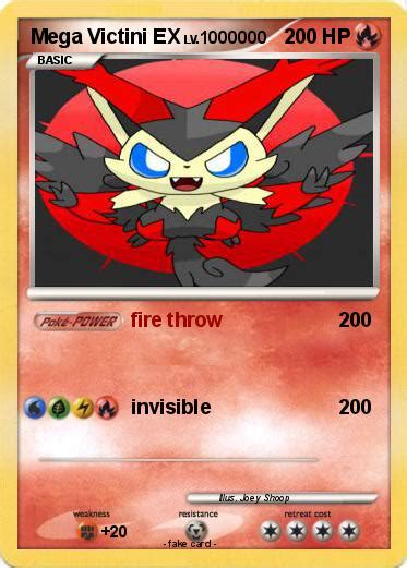 Hp 90 (prism star) rule. Pokémon Mega Victini EX 6 6 - fire throw - My Pokemon Card