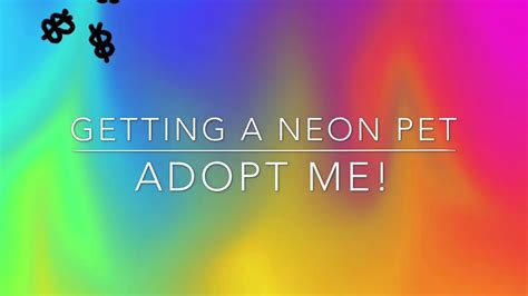 How To Make A Neon Pet Adopt Me Tutorial Made By Tanisha Youtube
