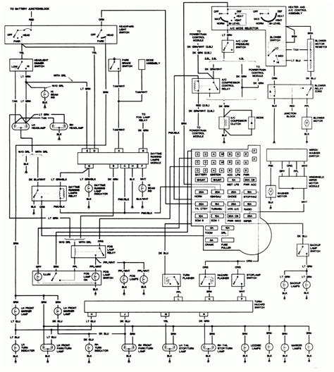 2002 Chevy S10 Headlight Wiring Wiring Diagram Chevrolet S10 Wiring