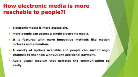 Characteristics Of Electronic Media