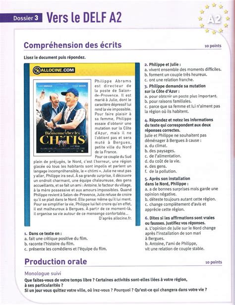 Comprehension Ecrite Delf A2 In 2020 Comprehension Learn French