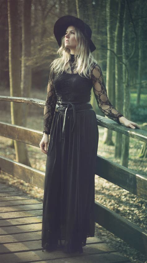 Free Images Nature Woman Model Spring Fashion Clothing Black Lady Long Hair Dress