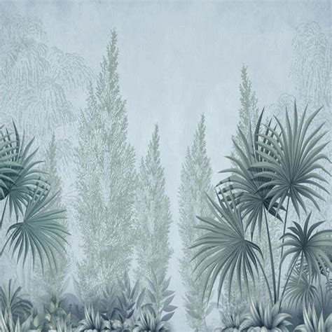 Custom Mural Wallpaper Tropical Rainforest Plant Leaves Bvm Home