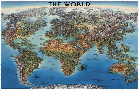Ilustrated World Map In High Resolution Link Of Best Resolution 9k