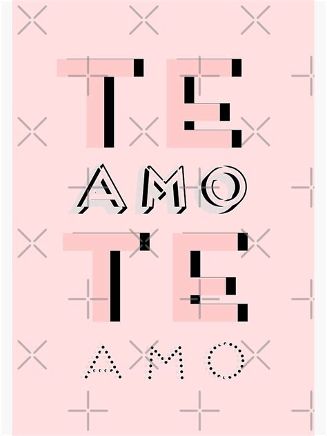 Pink Te Amo Love Valentines Day Collection By Kay Ali Art Print