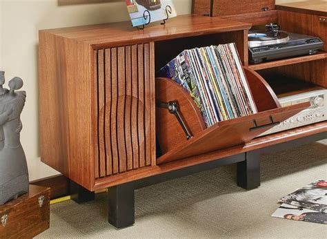 Turntable Console Woodworking Project Woodsmith Plans Turntable
