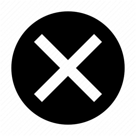 Cancel Close Button Cross Delete Symbol X Mark Icon Download On