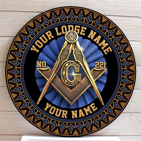 Freemason Wood Sign Custom Wood Sign Custom Lodge Name Lodge Number