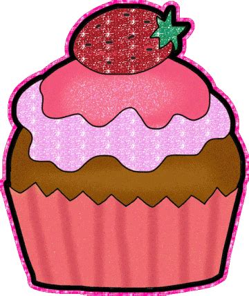 Köstliches süßes dessert zum tee. Glitzer Bild - Animaatjes kuchen 11