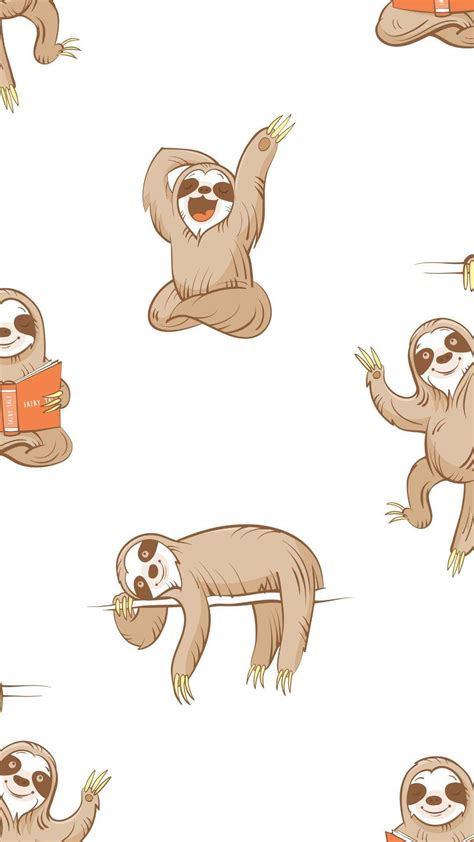 Cute Sloth Wallpapers Wallpaper Cave