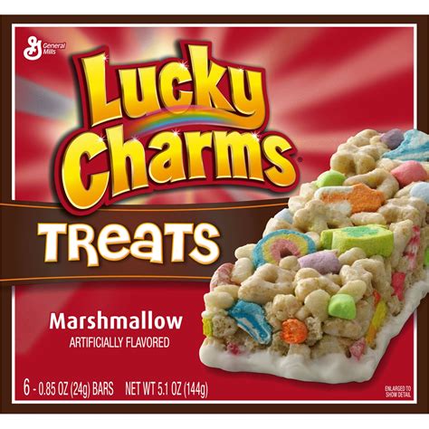 Lucky Charms General Mills Lucky Charms Marshmallow Flavor Treats 6 Ct 5 1 Oz Shipt
