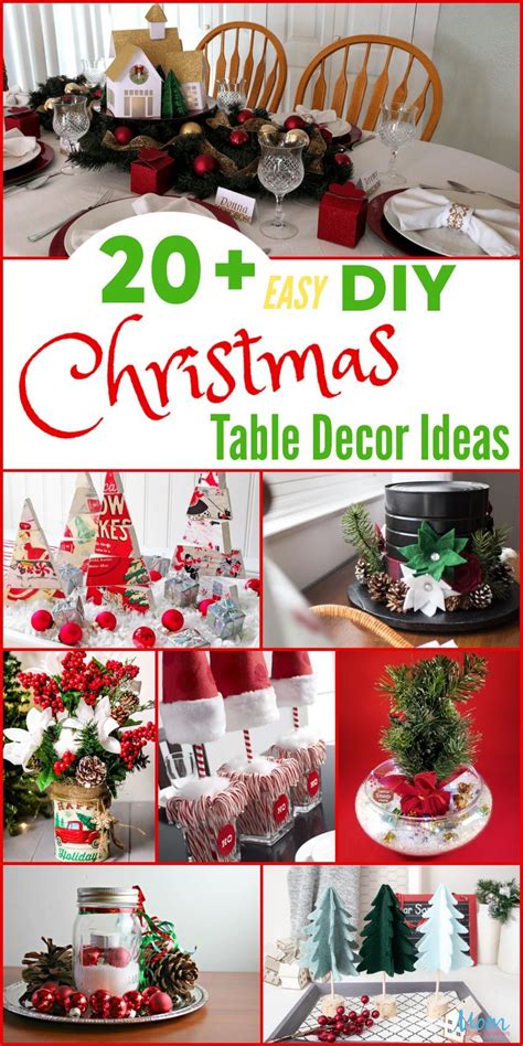 20+ Easy DIY Christmas Table Decor Ideas for a Beautiful Table Setting