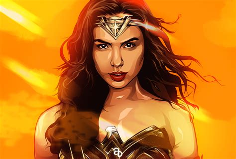 Fond D écran Gal Gadot Wonder Woman Oeuvre De Cg Personnage Fictif Wonder Woman Super Héros