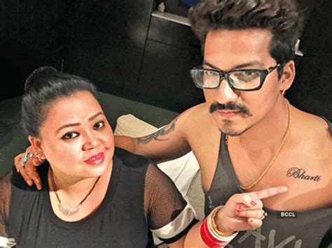 Haarsh Limbachiyaa Gets Bharti Singhs Name Inked On His Chest On Her Birthday
