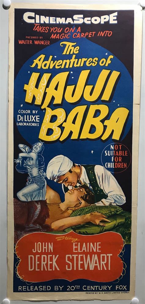 Original Daybill Movie Poster Adventures Of Hajji Baba 1954 Cast