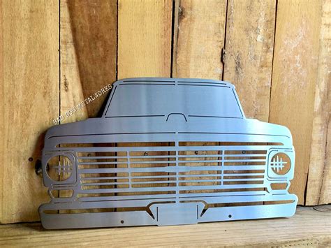 1969 Ford Pickup Truck Front End Metal Art Ford Pickup Trucks