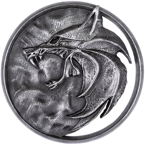 The Witcher Netflix Wolf Medallion Prop Replica Wall Plaque