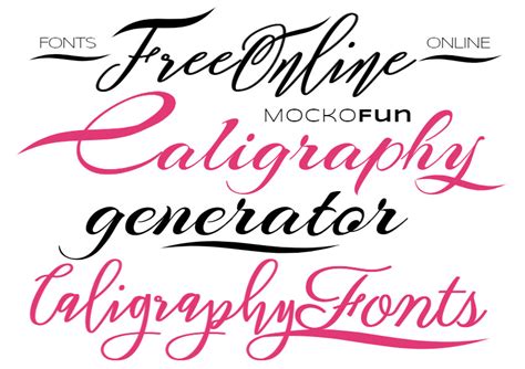 Calligraphy Generator Printable