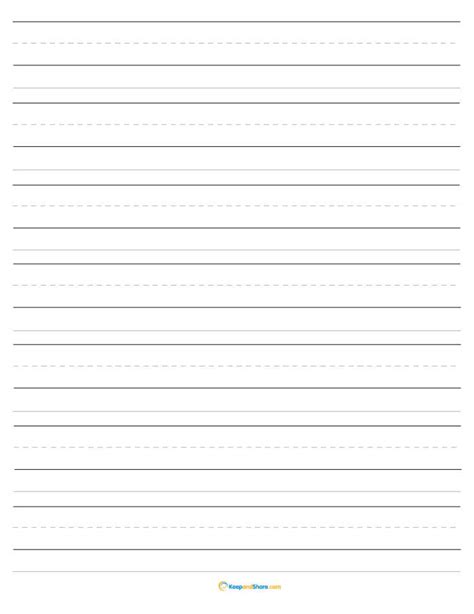 22nd Grade Lined Writing Paper Template Printable
