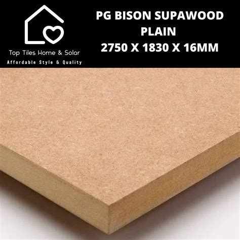 Mdf Supawood Plain 2750 X 1830 X 16mm Top Tiles Home And Solar