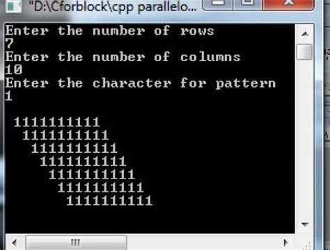 C Program Mirrored Parallelogram Star Pattern Code For Java C