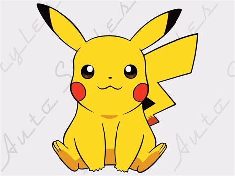 Outre ses pokémon dont pikachu, sacha peut compter sur d'autres personnages qui l'accompagnent durant son voyage dans le dessin animé, pierre est à la base le champion de l'arène d'argenta. !!SALE!! Pokemon Go Pikachu Sitting Cute Nerdy Laptop Car ...