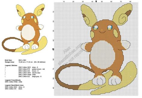 Coleção Com 51 Gráficos Do Desenho Pokémon Em Ponto Cruz Pokemon Cross Stitch Pokemon Cross