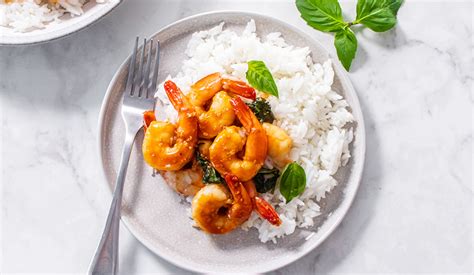 Teriyaki Takumi Shrimp With Thai Basil Kikkoman Home Cooks