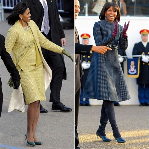 Michelle Obamas Inauguration Day Style See What First Ladies Wore
