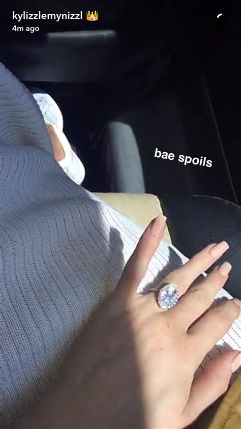 Kylie Jenner Shows Off New Diamond Ring On Snapchat Teen Vogue