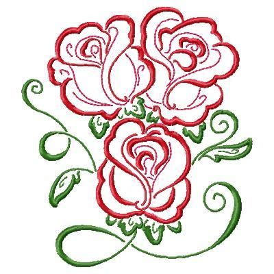 Deco Roses : Thread Treasures, - Turning your thread into treasures | Rose embroidery pattern ...