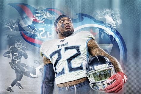 Derrick Henry Tennessee Titans Running Back Digital Art By Sportshype Art