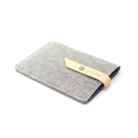 Leather Ipad Mini Sleeve Black Charbonize Touch Of Modern
