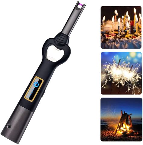 The arc has a high temperature that can ignite combustible objects like cigarettes or candle wicks. Arc Lighter USB Candle Lighter Flameless Rechargeable ...