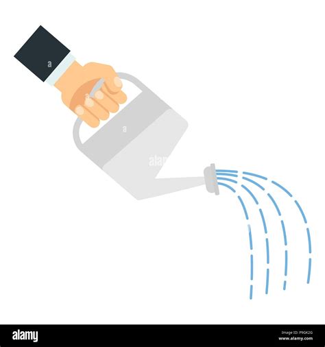 Hand With Watering Can Stock Vector Image And Art Alamy