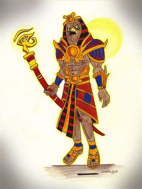 Ra (also given as re) is the sun god of ancient egypt. SMITE Ra (Sun God) - Colored Artwork by ZivTrai235 ...