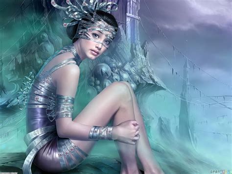 3d Fantasy Art Wallpapers Women Wallpapersafari