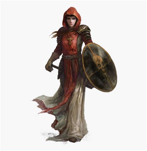 Female Warrior Png Dandd Female Human Cleric Free Transparent Clipart